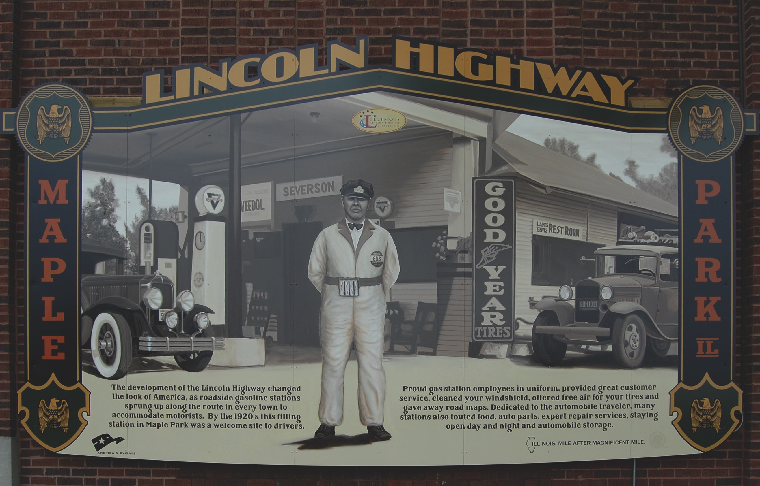 Lincoln Highway Mural - Maple Park