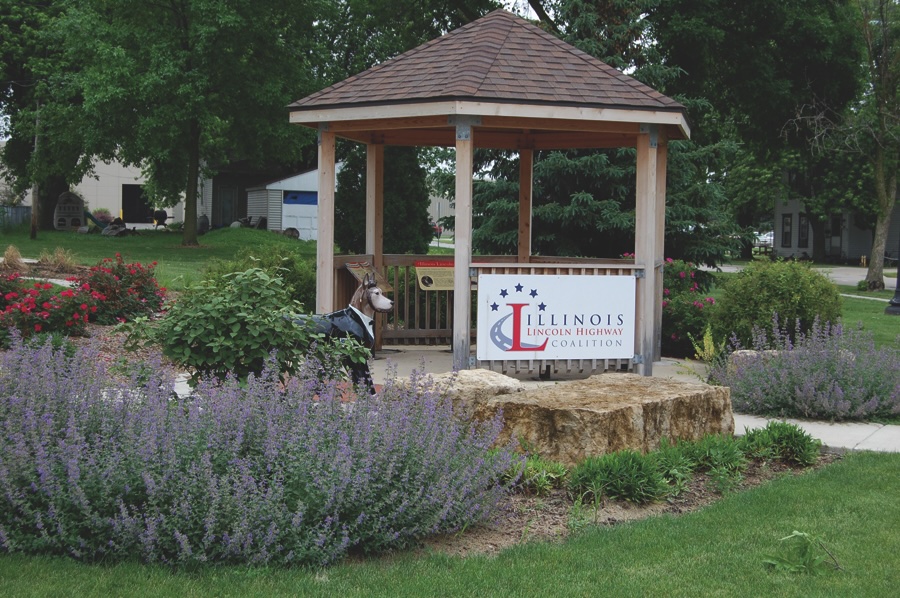 Lincoln Highway Gazebo and Marker - DeKalb