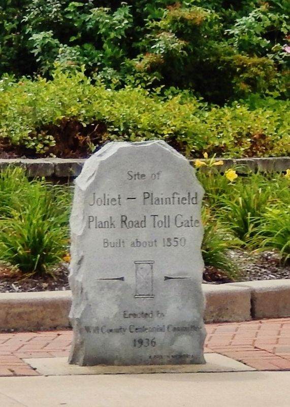 Site of Joliet-Plainfield Plank Road Toll Gate