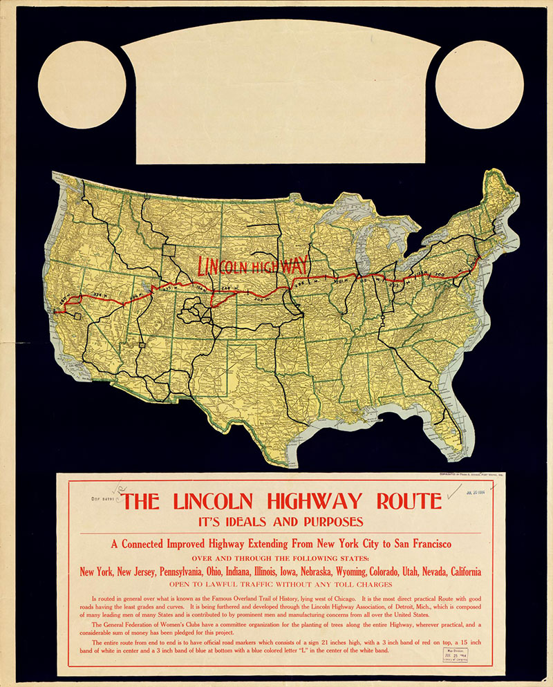Adoption of the Official Route of the Lincoln Highway